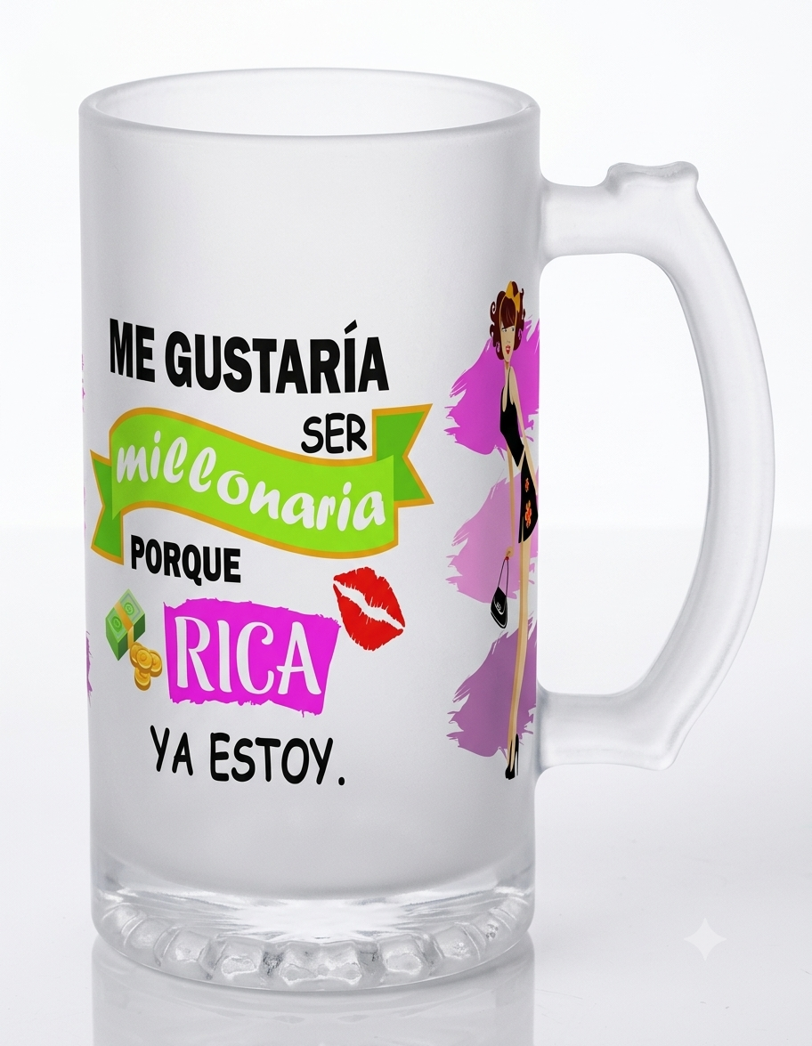 Vaso Cervecero Opalizado 16oz para Sublimar - Image 4