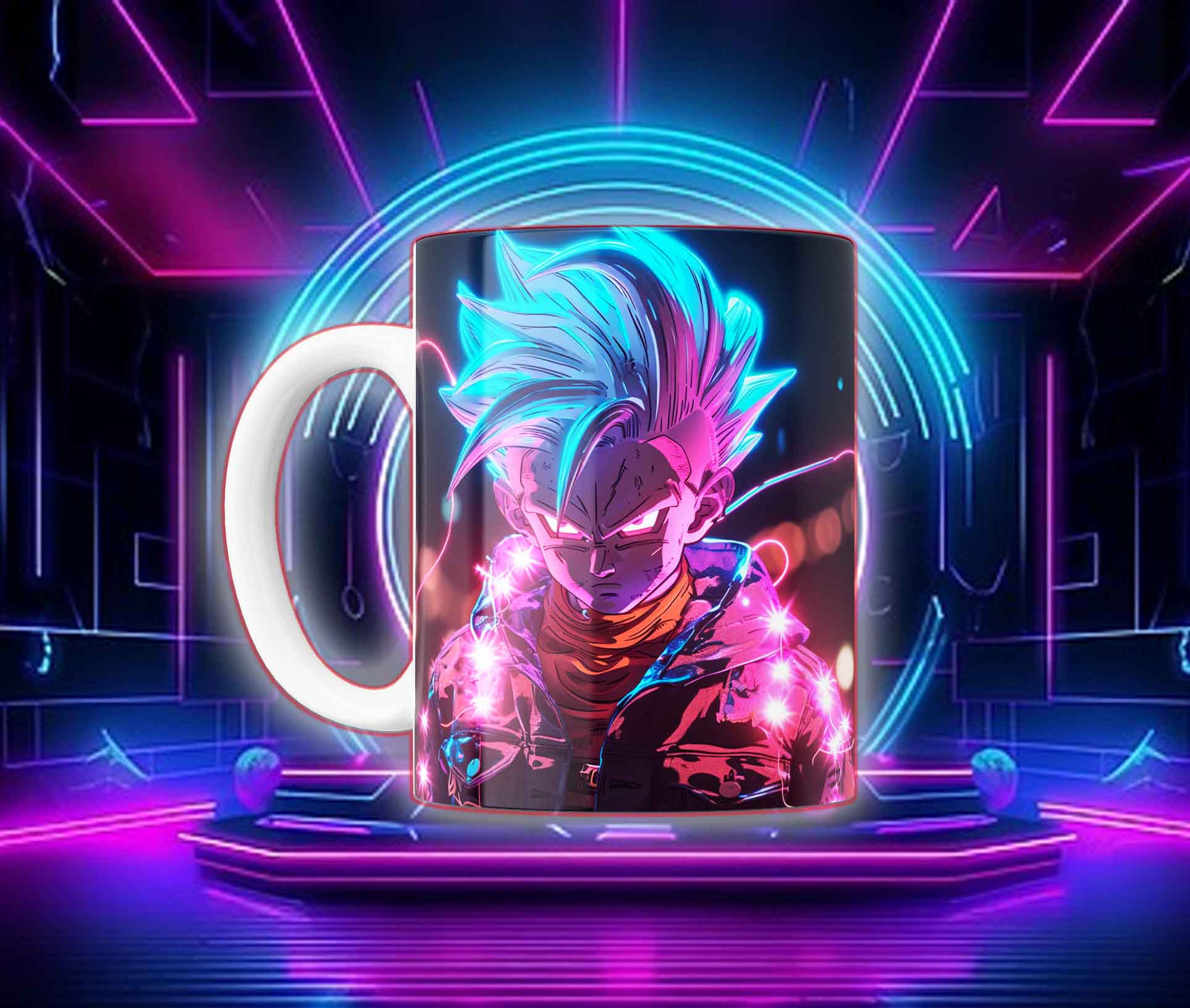 Taza Goku Neón Cyberpunk "Goku Black / Saiyan Rose" - Image 30