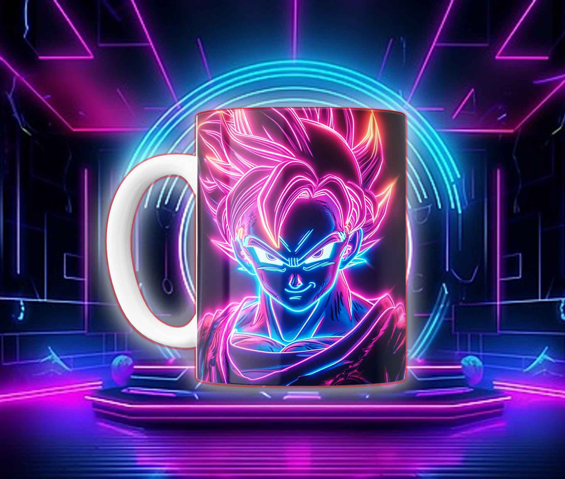 Taza Goku Neón Cyberpunk "Goku Black / Saiyan Rose" - Image 28