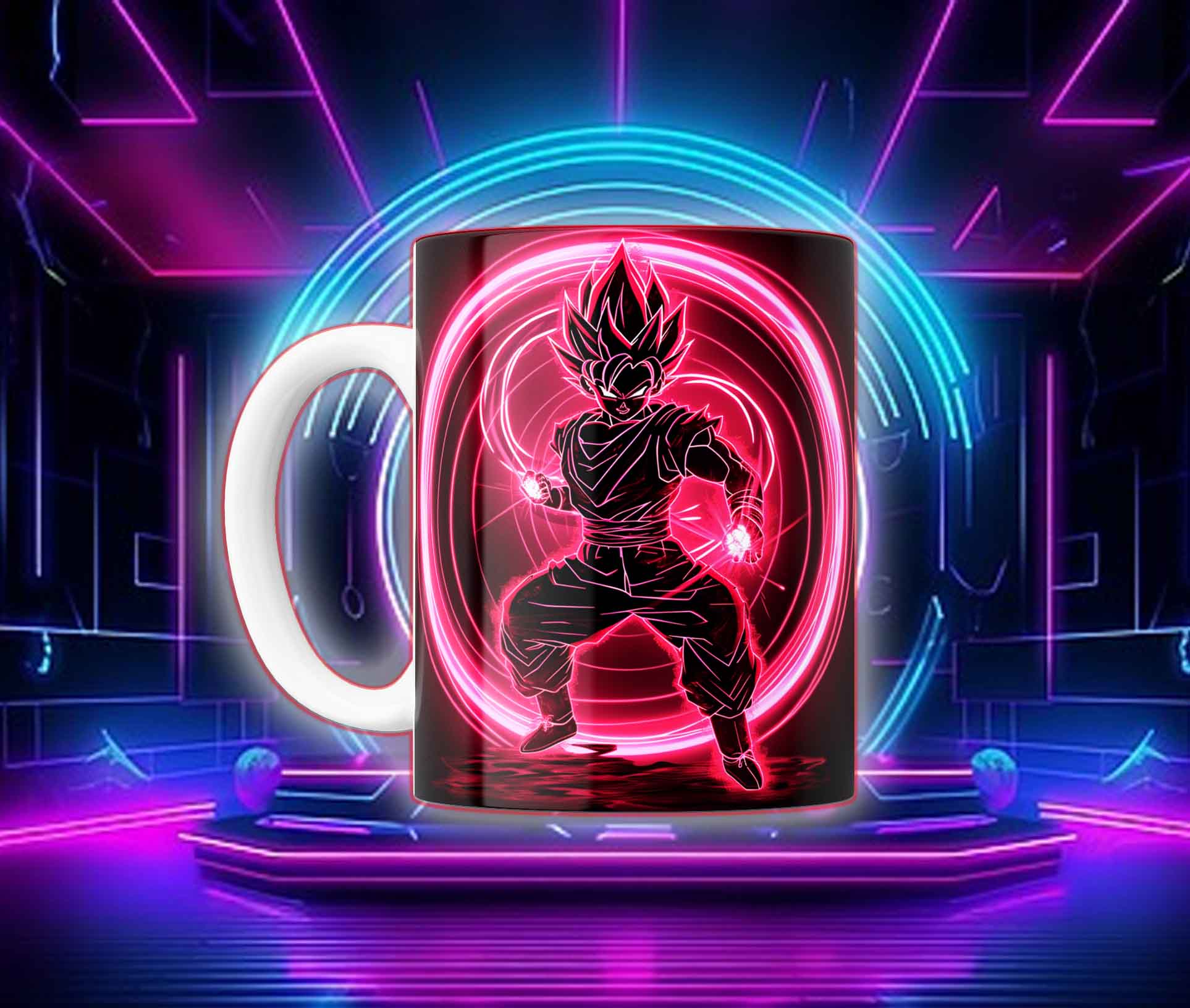 Taza Goku Neón Cyberpunk "Goku Black / Saiyan Rose" - Image 26