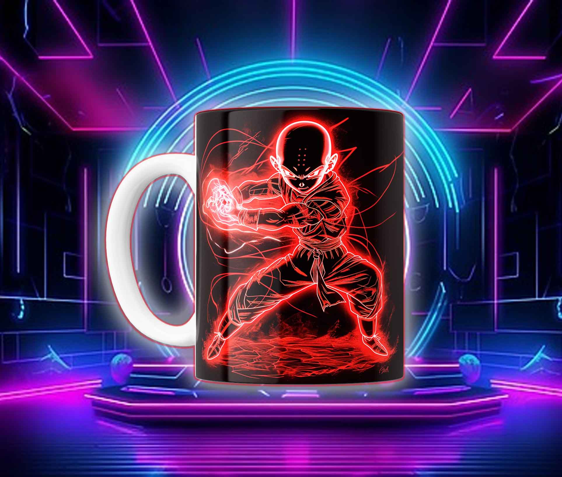 Taza Goku Neón Cyberpunk "Goku Black / Saiyan Rose" - Image 25