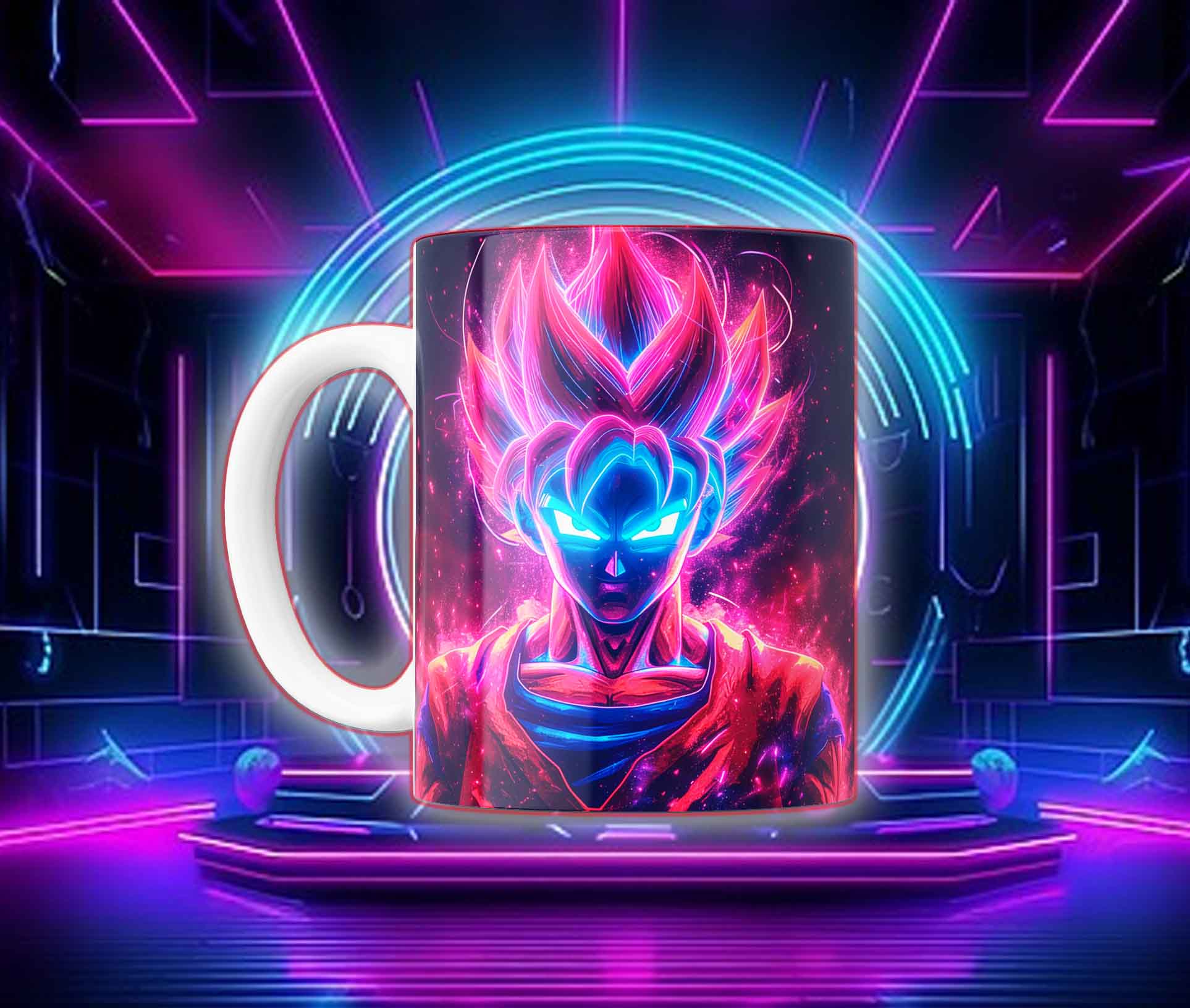 Taza Goku Neón Cyberpunk "Goku Black / Saiyan Rose" - Image 23