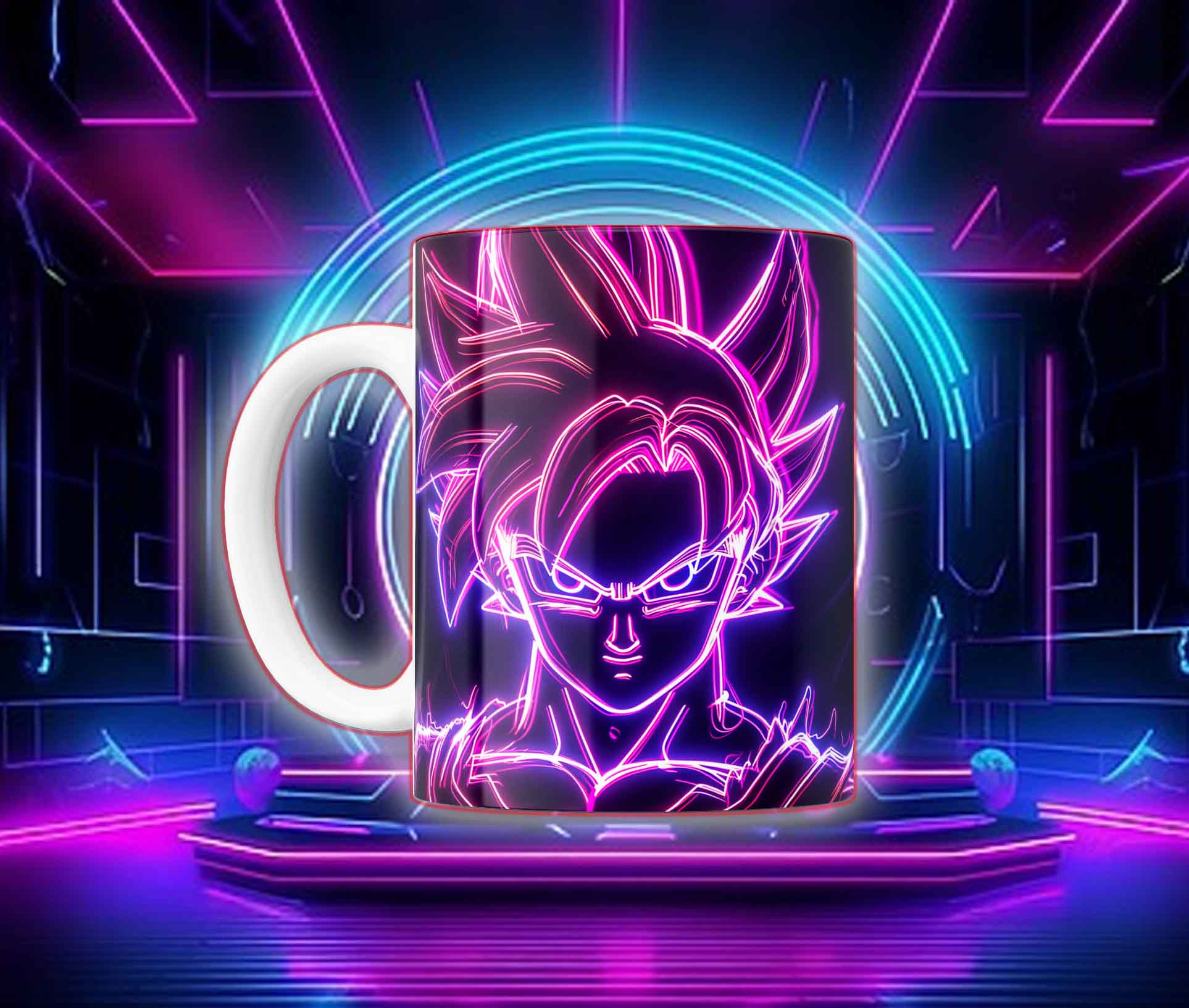 Taza Goku Neón Cyberpunk "Goku Black / Saiyan Rose" - Image 21