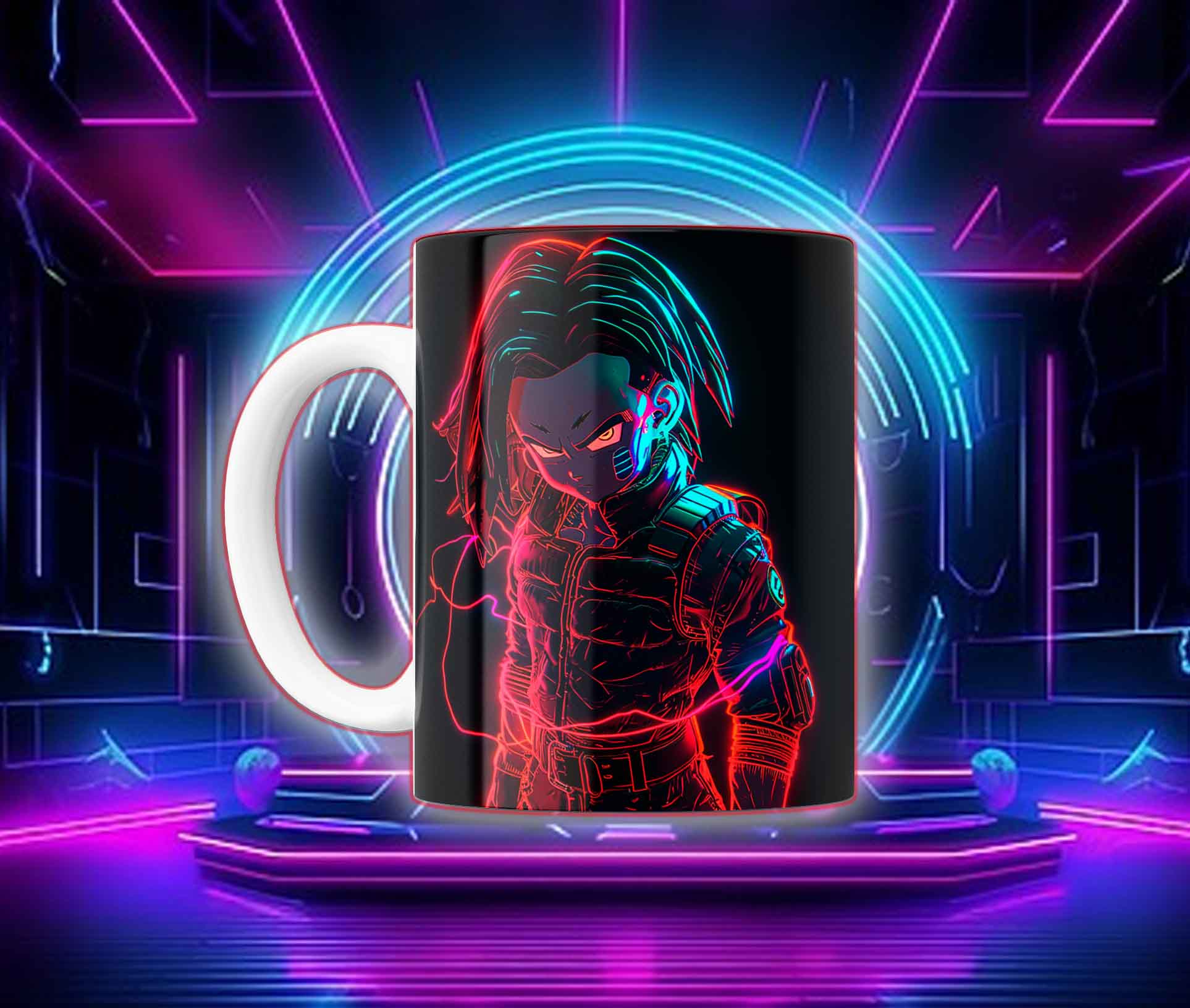 Taza Goku Neón Cyberpunk "Goku Black / Saiyan Rose" - Image 20
