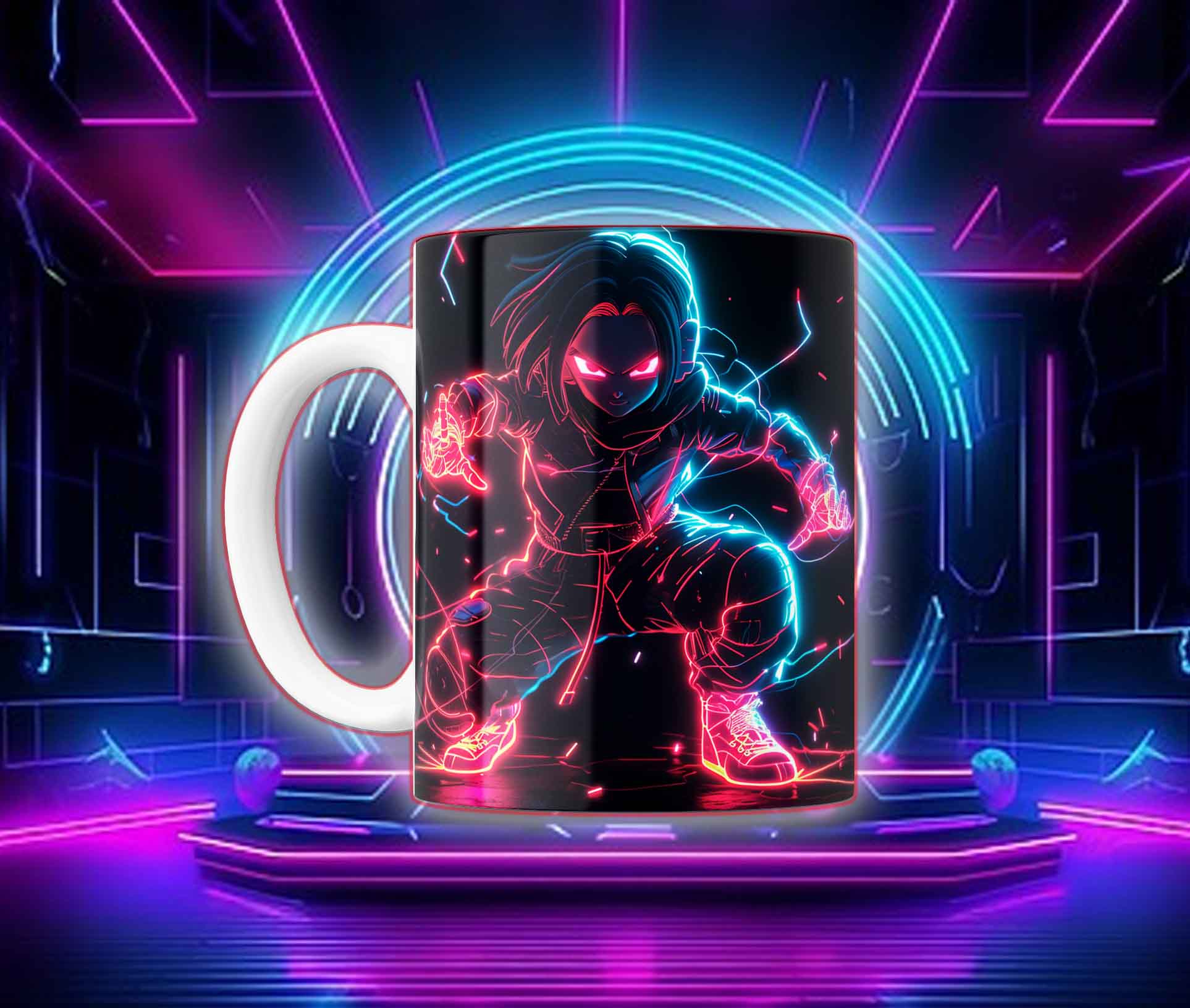 Taza Goku Neón Cyberpunk "Goku Black / Saiyan Rose" - Image 19