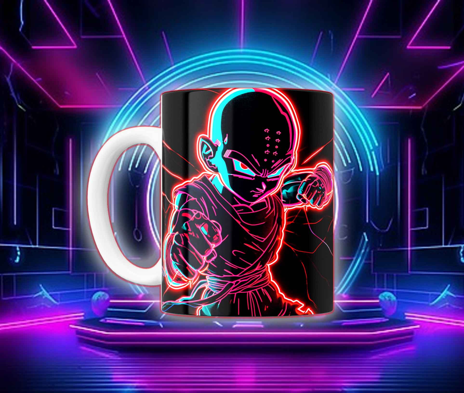 Taza Goku Neón Cyberpunk "Goku Black / Saiyan Rose" - Image 18
