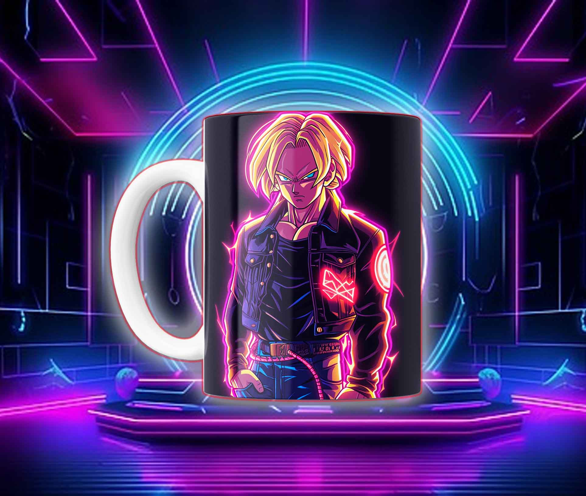 Taza Goku Neón Cyberpunk "Goku Black / Saiyan Rose" - Image 17