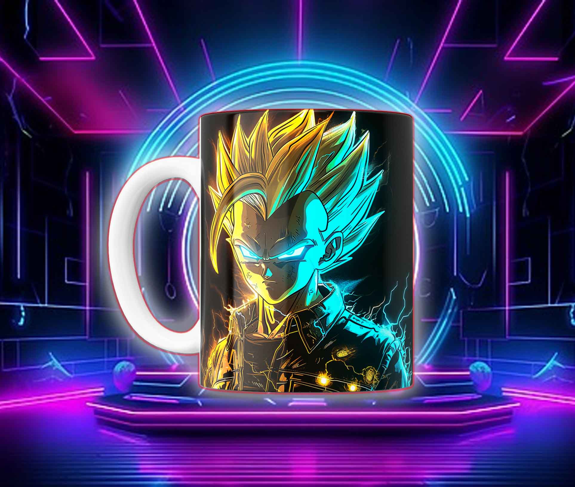 Taza Goku Neón Cyberpunk "Goku Black / Saiyan Rose" - Image 16