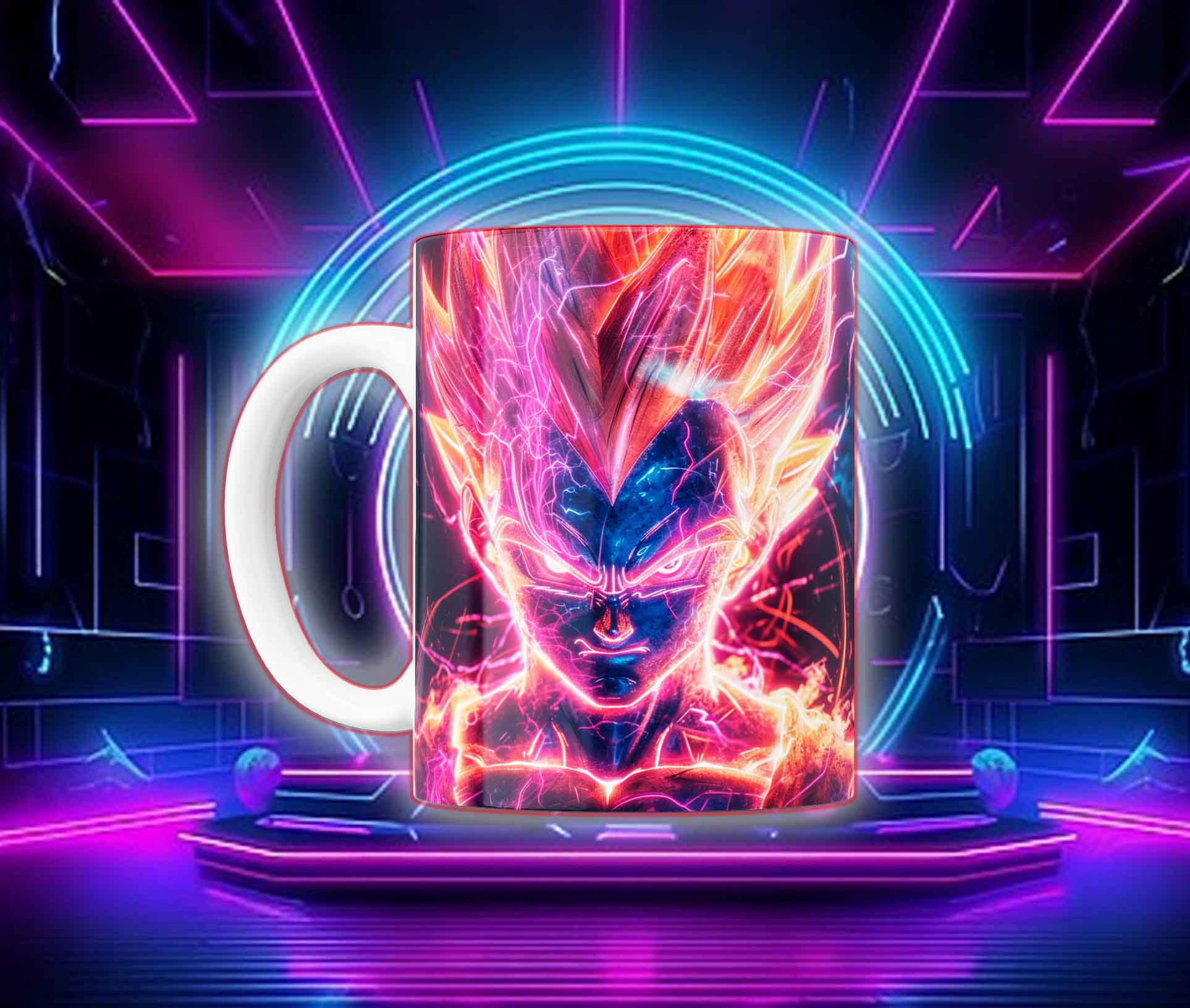Taza Goku Neón Cyberpunk "Goku Black / Saiyan Rose" - Image 15