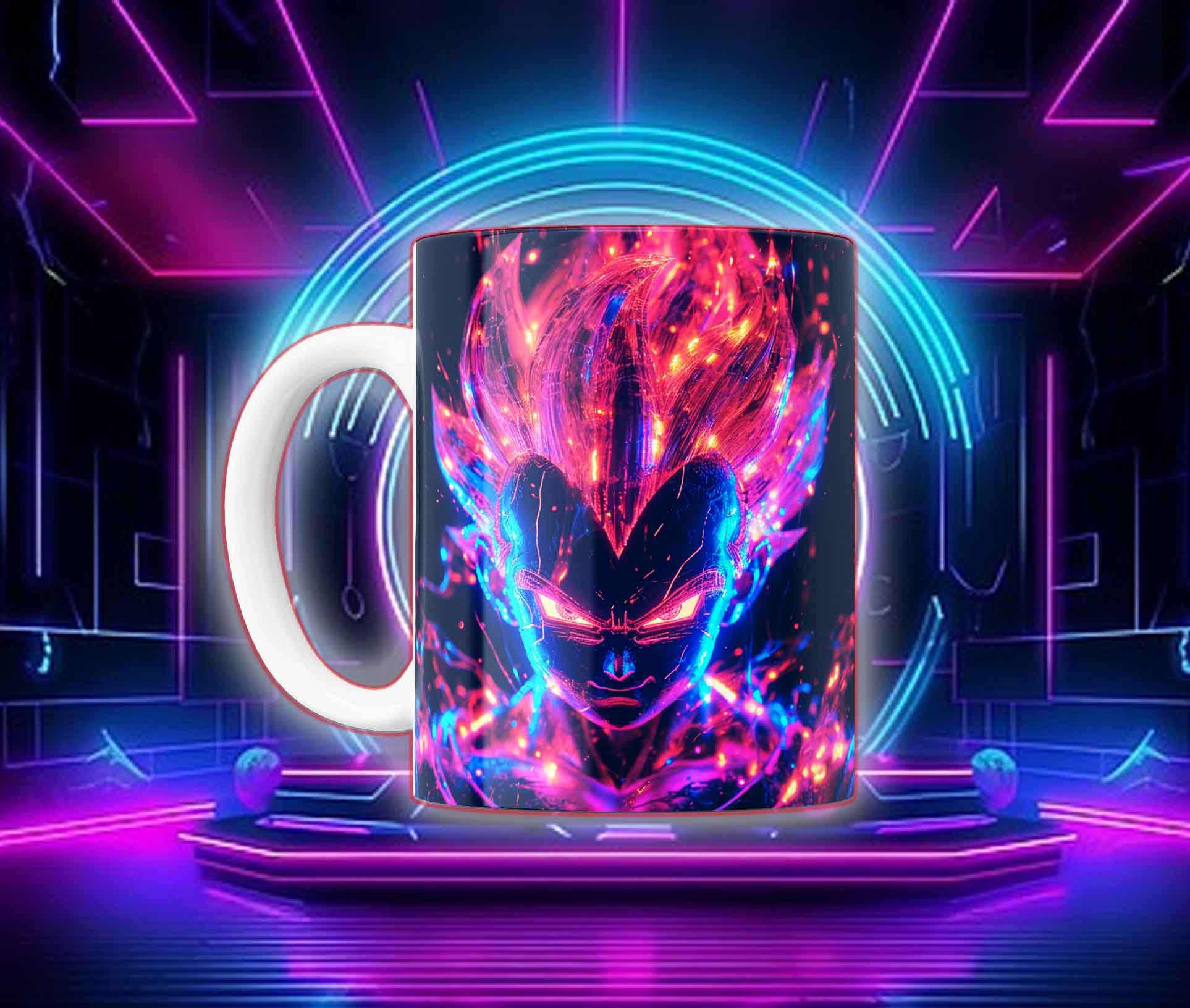 Taza Goku Neón Cyberpunk "Goku Black / Saiyan Rose" - Image 14