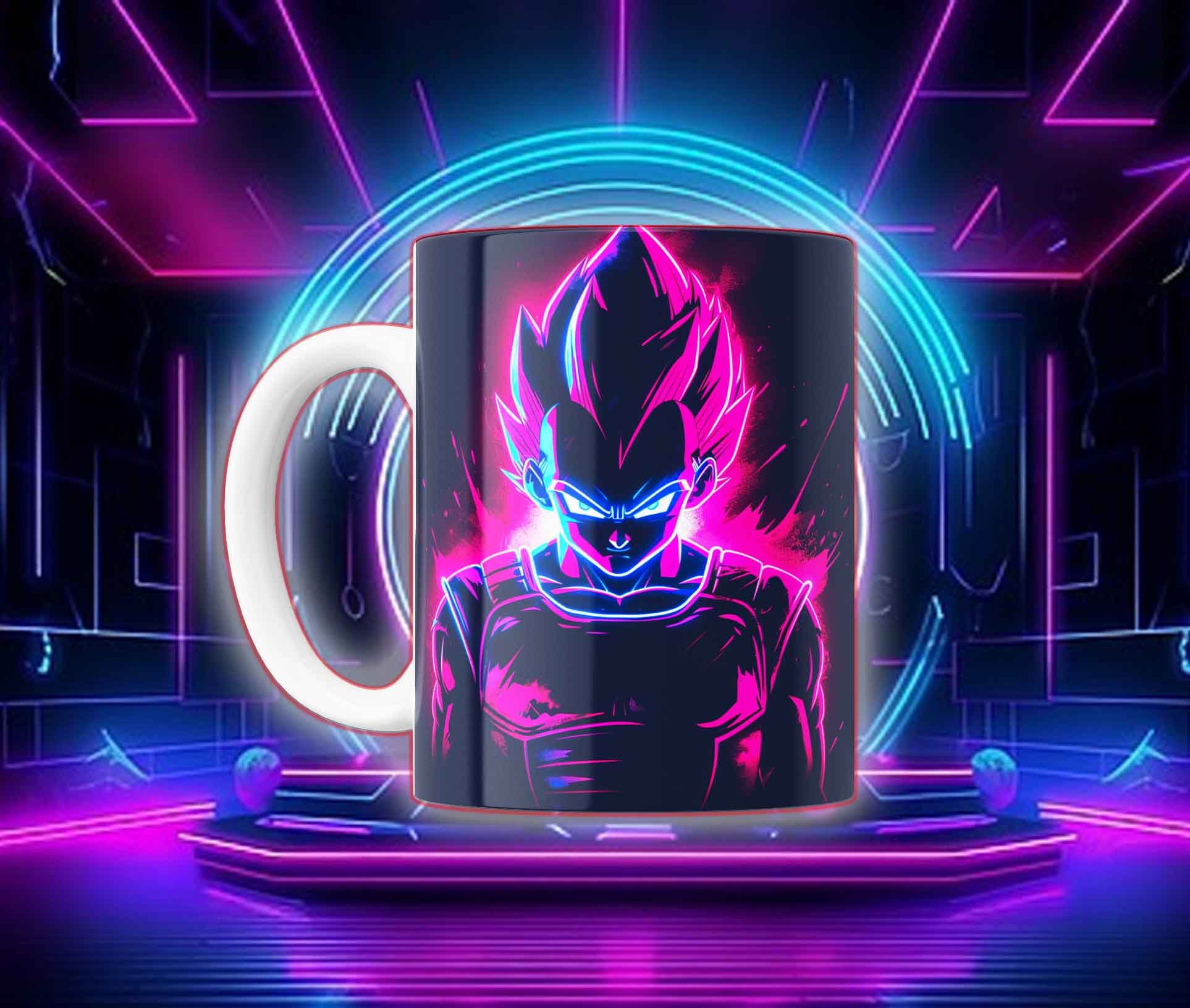 Taza Goku Neón Cyberpunk "Goku Black / Saiyan Rose" - Image 5