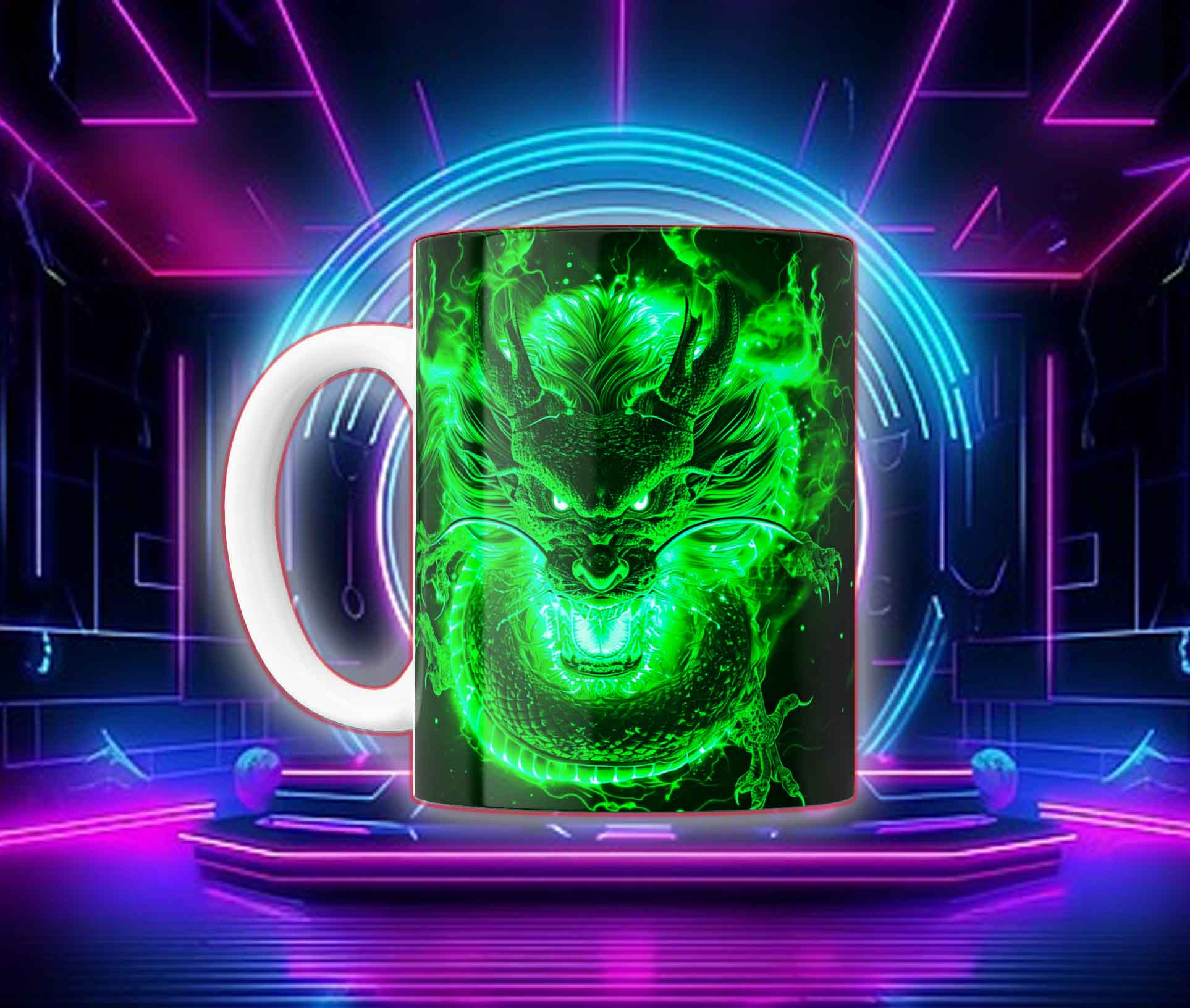 Taza Goku Neón Cyberpunk "Goku Black / Saiyan Rose" - Image 10