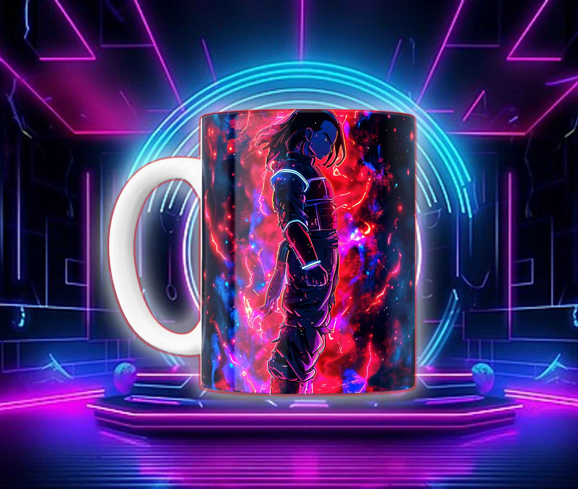 Taza Goku Neón Cyberpunk "Goku Black / Saiyan Rose" - Image 8
