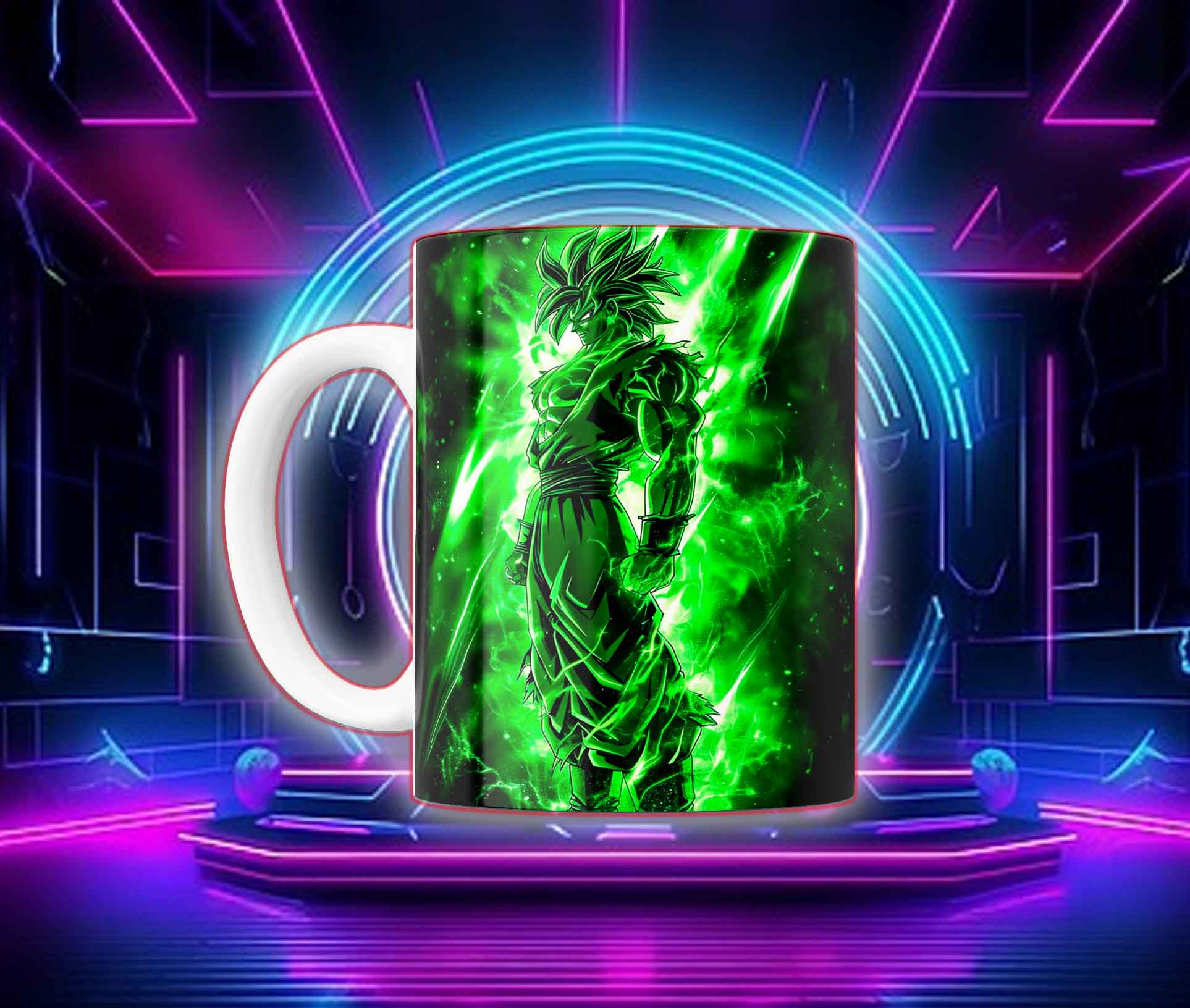 Taza Goku Neón Cyberpunk "Goku Black / Saiyan Rose" - Image 7