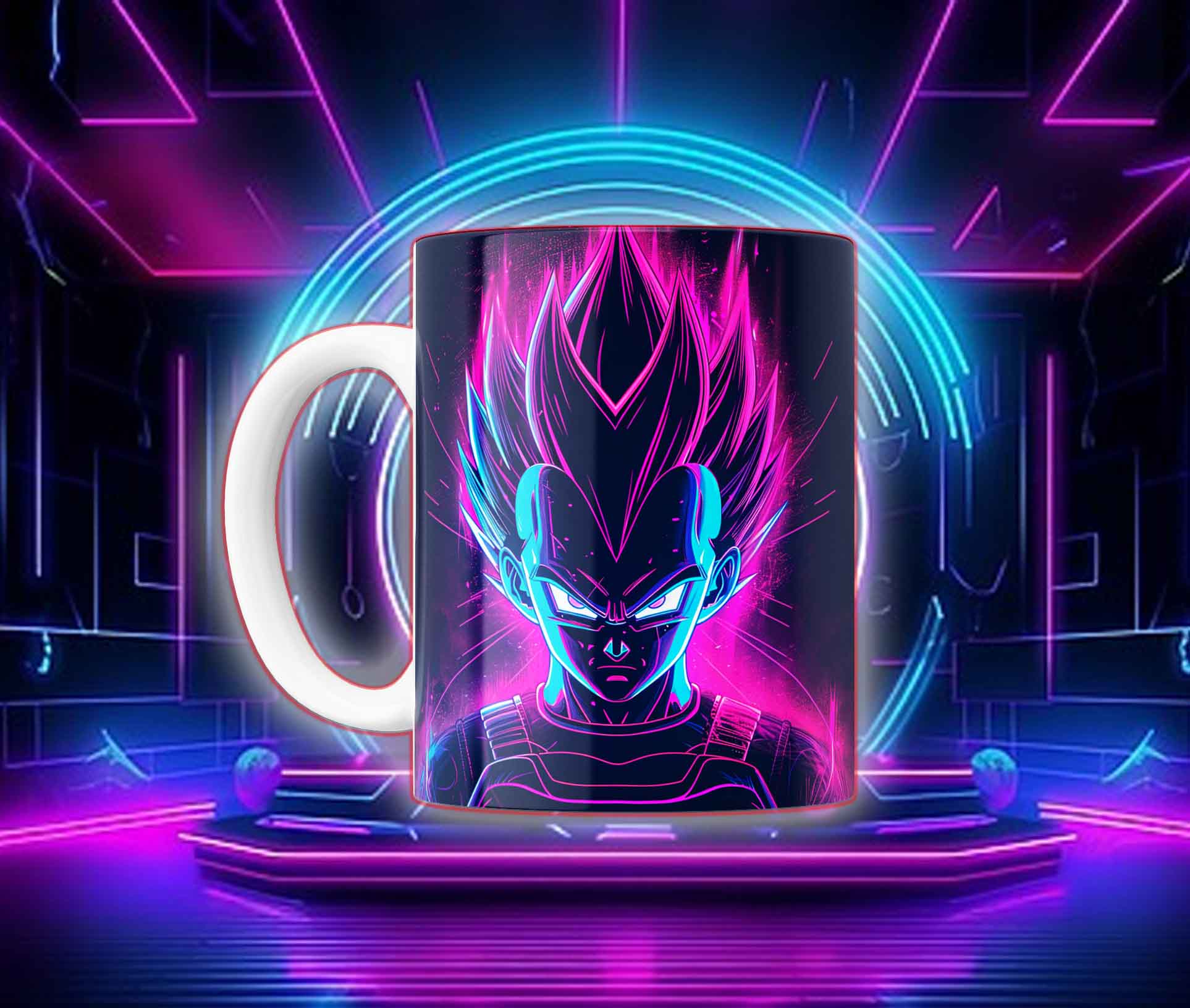 Taza Goku Neón Cyberpunk "Goku Black / Saiyan Rose" - Image 7