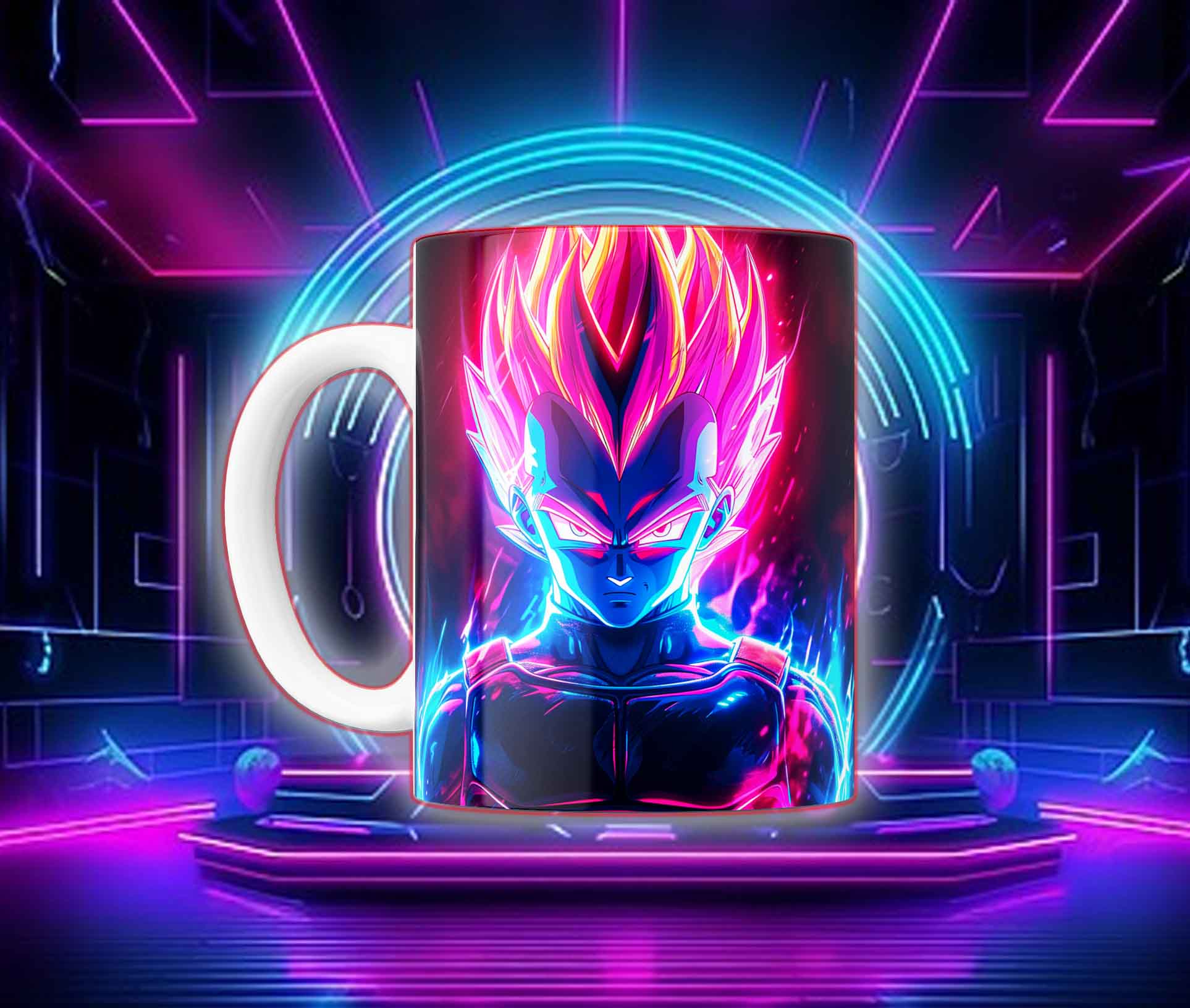 Taza Goku Neón Cyberpunk "Goku Black / Saiyan Rose" - Image 8