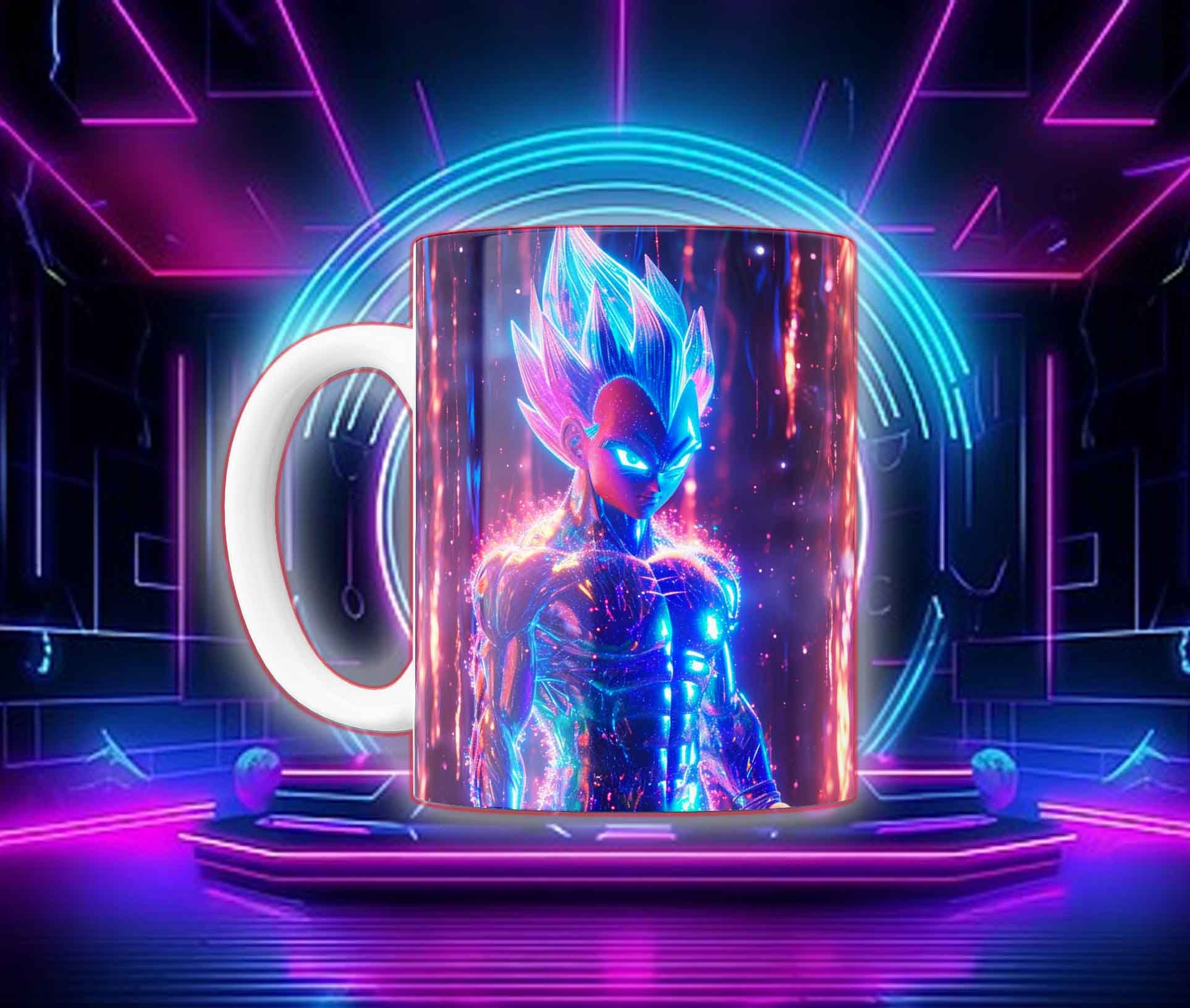 Taza Goku Neón Cyberpunk "Goku Black / Saiyan Rose" - Image 9